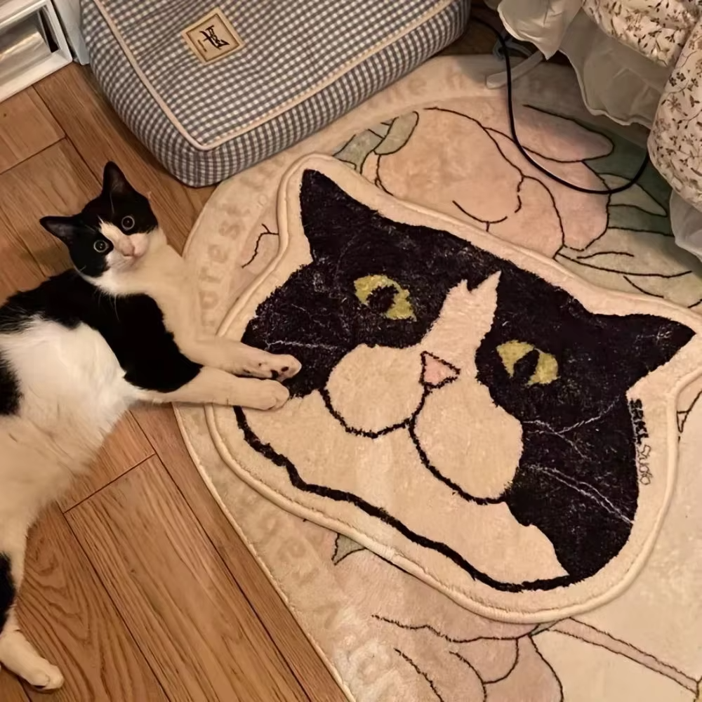 MeowFace™ Plush Rug